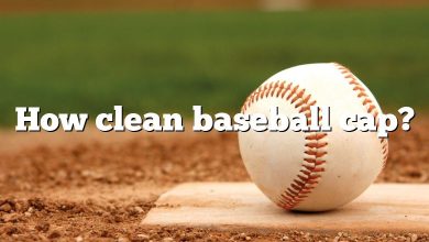 How clean baseball cap?