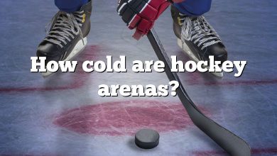 How cold are hockey arenas?