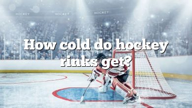 How cold do hockey rinks get?