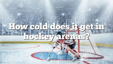 How cold does it get in hockey arenas?