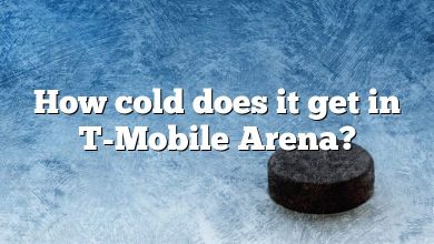 How cold does it get in T-Mobile Arena?