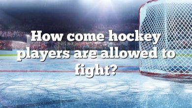 How come hockey players are allowed to fight?