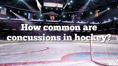 How common are concussions in hockey?