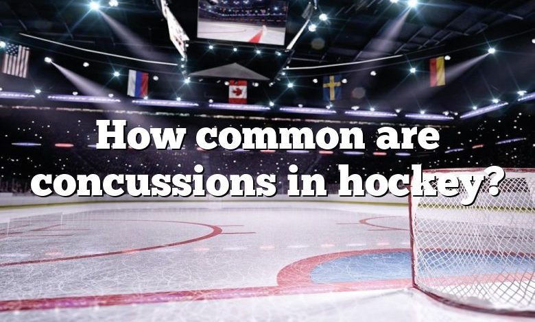 How common are concussions in hockey?