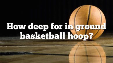How deep for in ground basketball hoop?