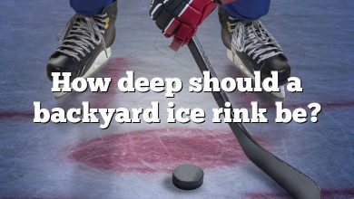 How deep should a backyard ice rink be?