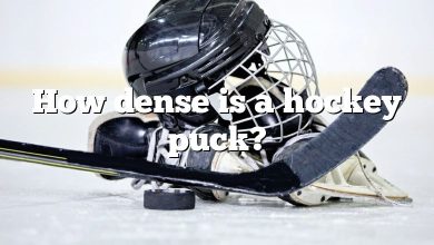 How dense is a hockey puck?