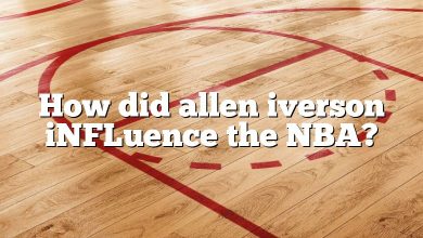 How did allen iverson iNFLuence the NBA?