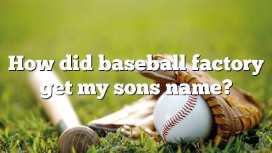 How did baseball factory get my sons name?