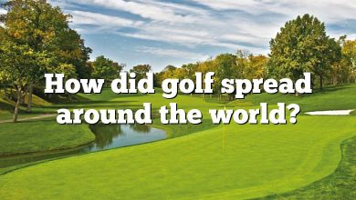 How did golf spread around the world?