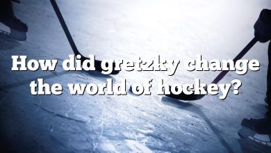 How did gretzky change the world of hockey?