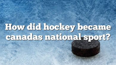 How did hockey became canadas national sport?
