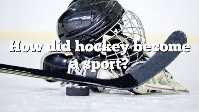 How did hockey become a sport?
