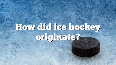 How did ice hockey originate?