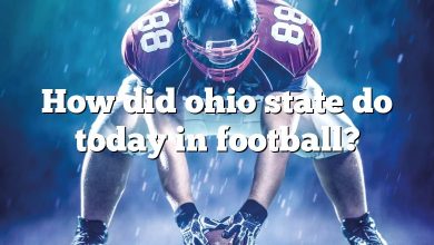 How did ohio state do today in football?