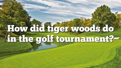 How did tiger woods do in the golf tournament?