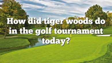 How did tiger woods do in the golf tournament today?