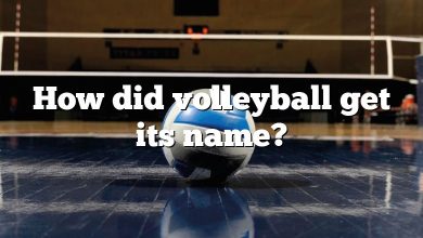 How did volleyball get its name?