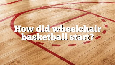 How did wheelchair basketball start?