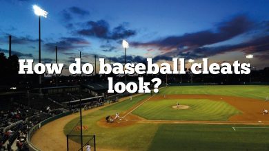 How do baseball cleats look?