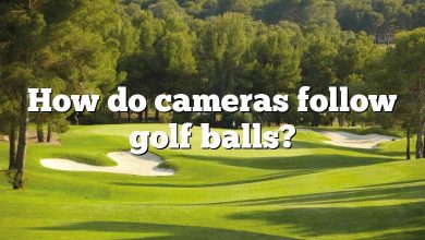 How do cameras follow golf balls?