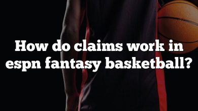 How do claims work in espn fantasy basketball?