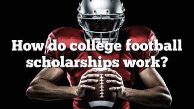 How do college football scholarships work?
