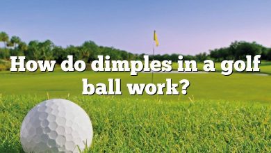 How do dimples in a golf ball work?