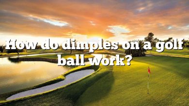 How do dimples on a golf ball work?