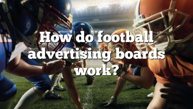How do football advertising boards work?