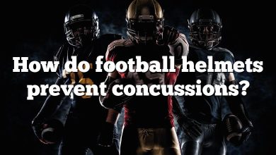 How do football helmets prevent concussions?