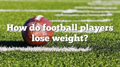 How do football players lose weight?