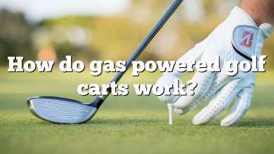 How do gas powered golf carts work?