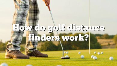 How do golf distance finders work?