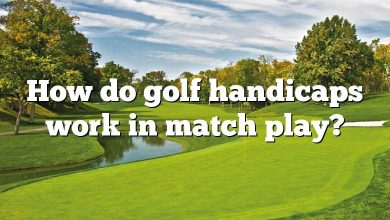 How do golf handicaps work in match play?