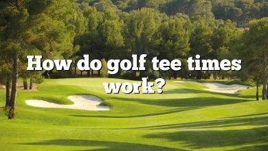 How do golf tee times work?