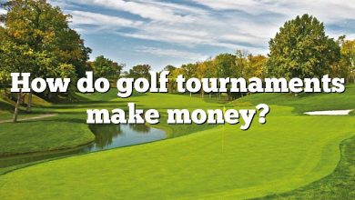 How do golf tournaments make money?