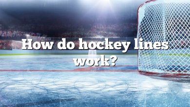 How do hockey lines work?