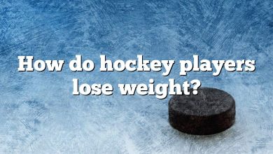 How do hockey players lose weight?