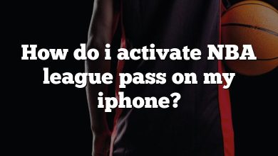 How do i activate NBA league pass on my iphone?