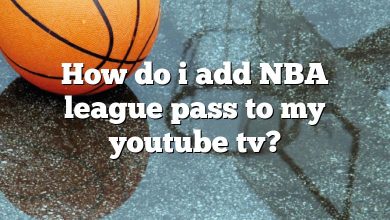 How do i add NBA league pass to my youtube tv?