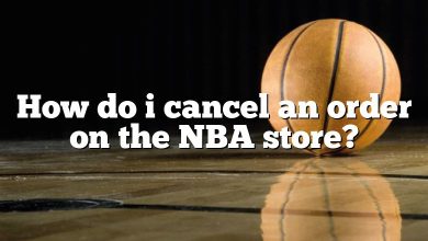 How do i cancel an order on the NBA store?