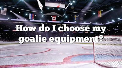 How do I choose my goalie equipment?