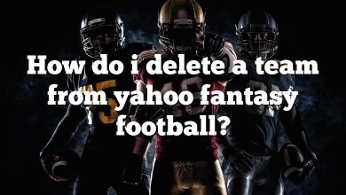 How do i delete a team from yahoo fantasy football?