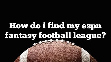 How do i find my espn fantasy football league?