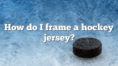 How do I frame a hockey jersey?