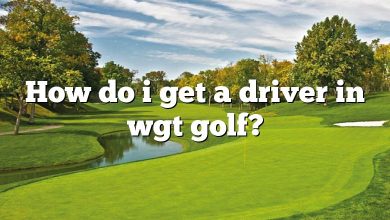 How do i get a driver in wgt golf?