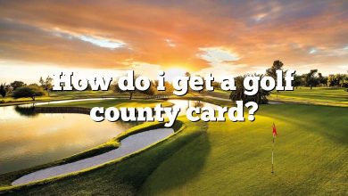 How do i get a golf county card?