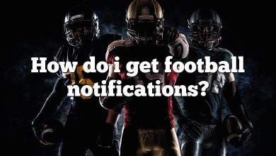 How do i get football notifications?