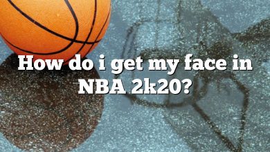 How do i get my face in NBA 2k20?